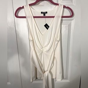 Express Sleeveless Front Tie Top